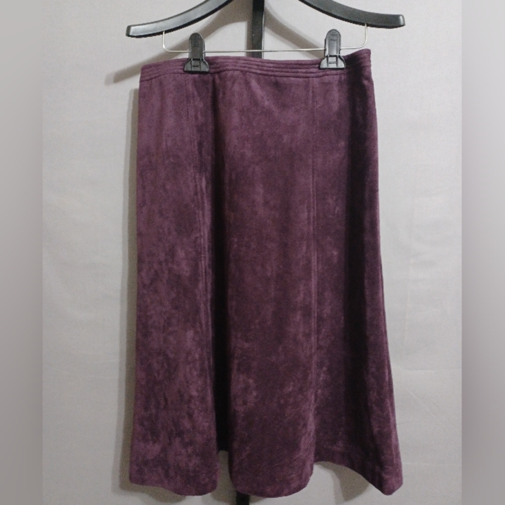 Calvin Klein skirt purple A-line zip closure  sz‎ 8
